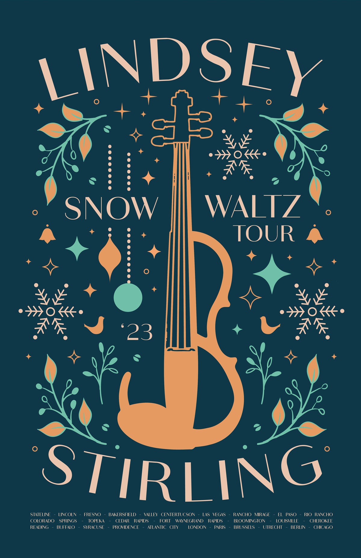 Lindsey Stirling Violin Tree Poster