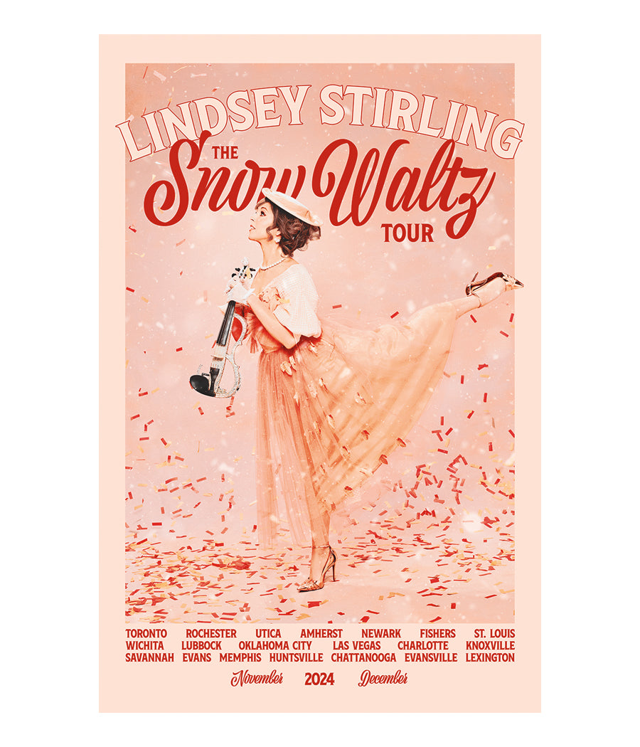 Lindsey Stirling Snow Waltz 2024 Winter Tour Poster