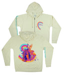 Lindsey Stirling Sherbet Striped Zip Hooded Sweatshirt