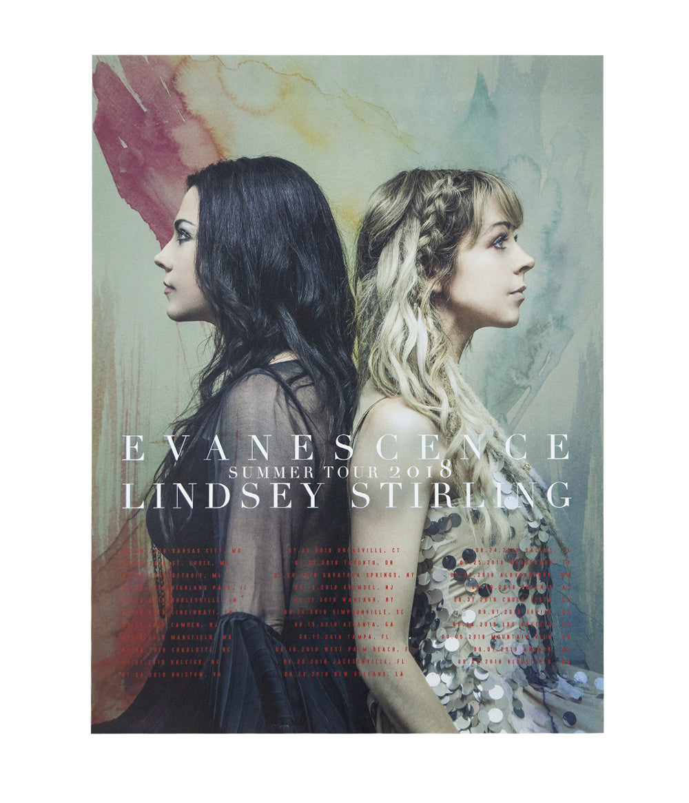 Lindsey Stirling Evanescence Summer Tour 2018 Poster