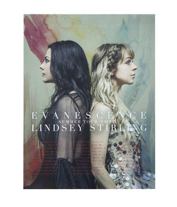 Lindsey Stirling Evanescence Summer Tour 2018 Poster