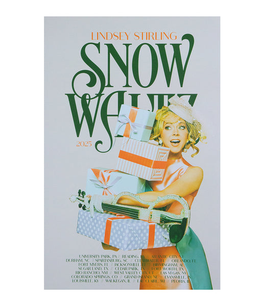 Lindsey Stirling Snow Waltz 2025 Winter Tour Poster
