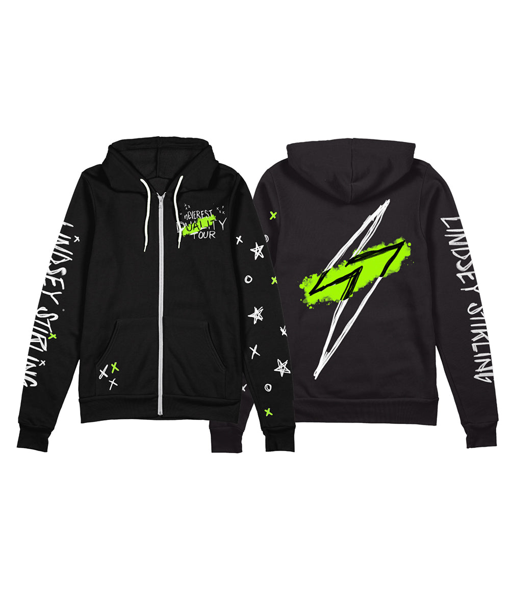 Lindsey Stirling Sketchy Zip Hooded Sweatshirt