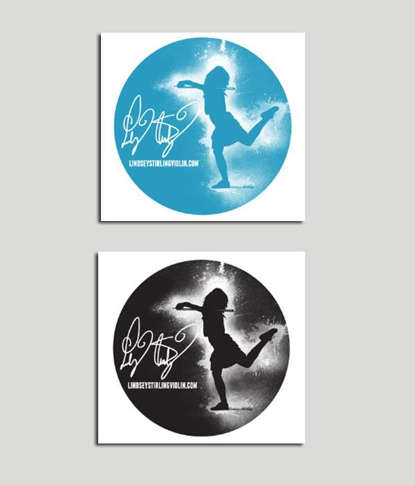 Lindsey Stirling Silhouette Sticker