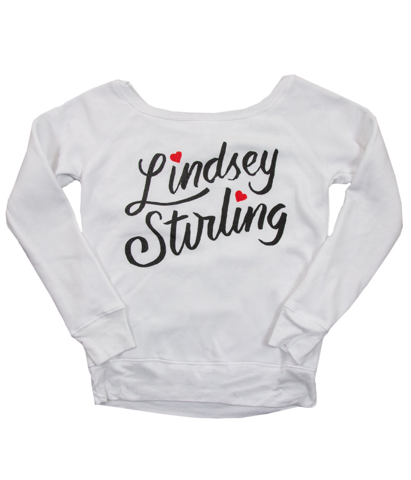 Lindsey Stirling Heart Scribble Womens Crewneck Sweatshirt