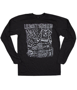 Lindsey Stirling Scribble Long Sleeve Shirt