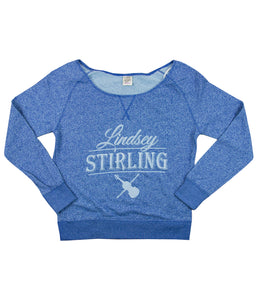 Lindsey Stirling Logo Womens Lt. Blue Crewneck Sweatshirt